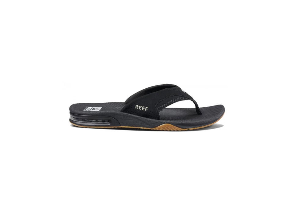 REEF SANDALS FANNING BLACK SILVER