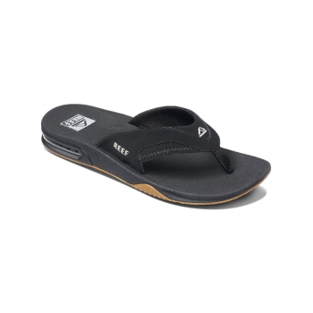 REEF SANDALS FANNING BLACK SILVER
