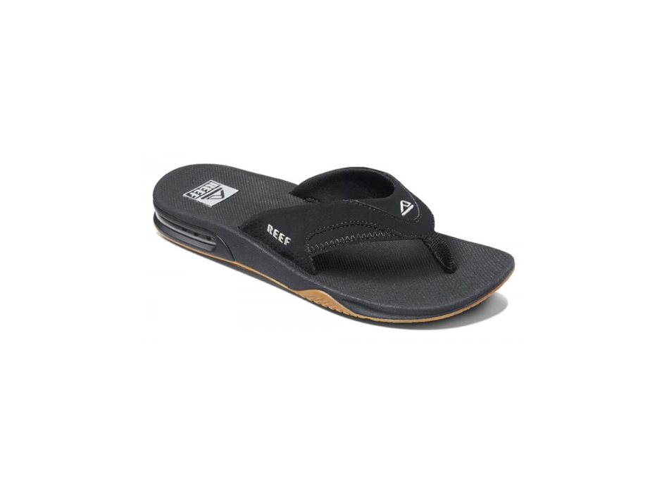 REEF SANDALS FANNING BLACK SILVER