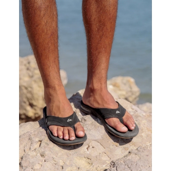 REEF SANDALS FANNING BLACK SILVER