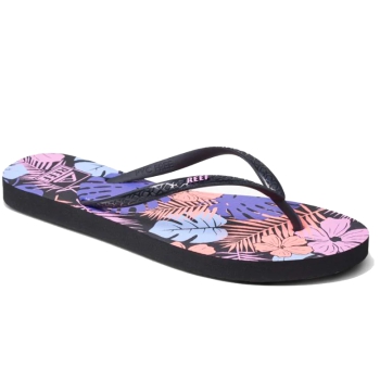 REEF SEASIDE PRINTS FLIP FLOP PURPLE FRONDS