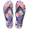 REEF SEASIDE PRINTS FLIP FLOP PURPLE FRONDS