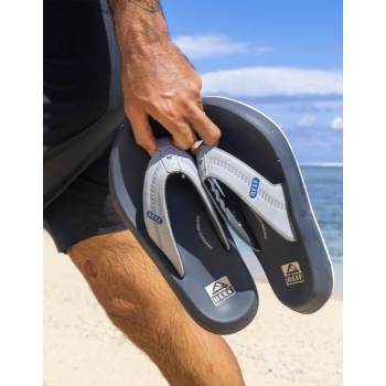 REEF SANDALS SWELLSOLE CRUISER SANDALS BLACK GREY