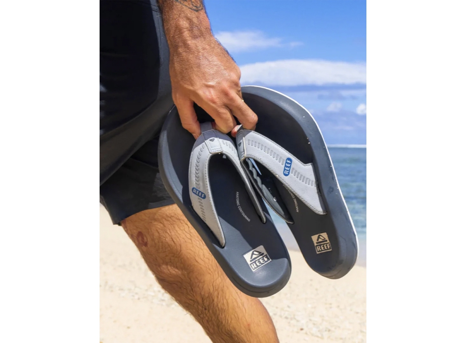 REEF SANDALS SWELLSOLE CRUISER SANDALS BLACK GREY