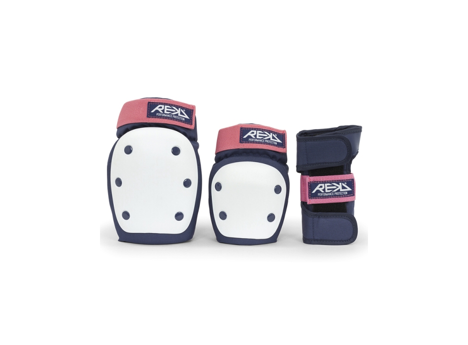 REKD HEAVY DUTY TRIPLE PAD SET BLUE PINK