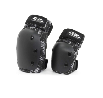 REKD YOUTH HEAVY DUTY DOUBLE PAD SET BLACK GREY