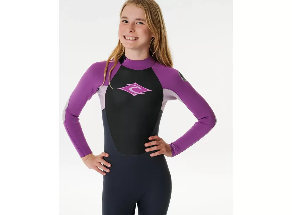 RIP CURL KIDS OMEGA 5/3 BACK ZIP WETSUIT STEAMER
