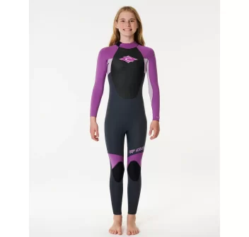 RIP CURL KIDS OMEGA 5/3 BACK ZIP WETSUIT STEAMER