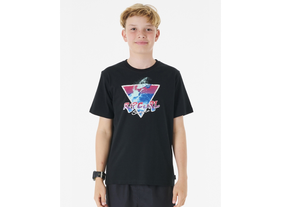 RIP CURL ACTION TEE BOY BLACK