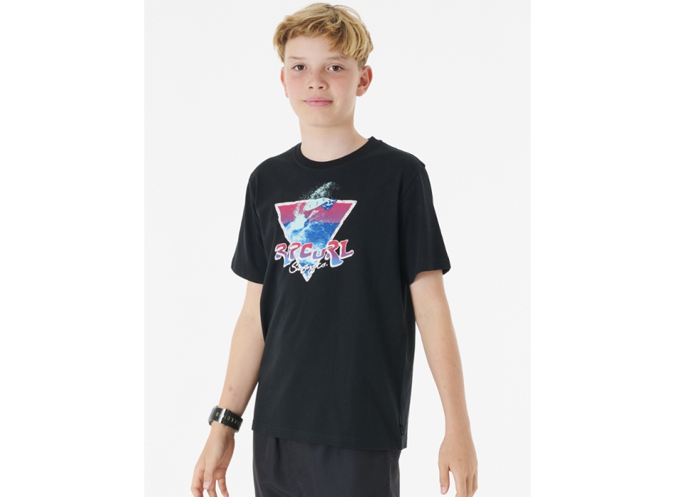 RIP CURL ACTION TEE BOY BLACK