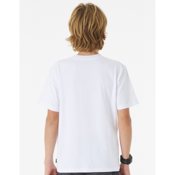 RIP CURL ACTION TEE BOY WHITE