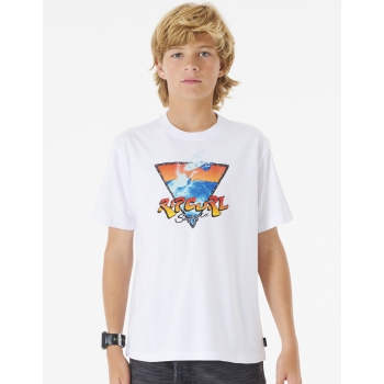 RIP CURL ACTION TEE BOY WHITE