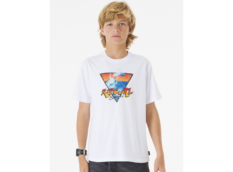 RIP CURL ACTION TEE BOY WHITE