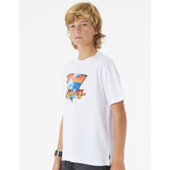 RIP CURL ACTION TEE BOY WHITE