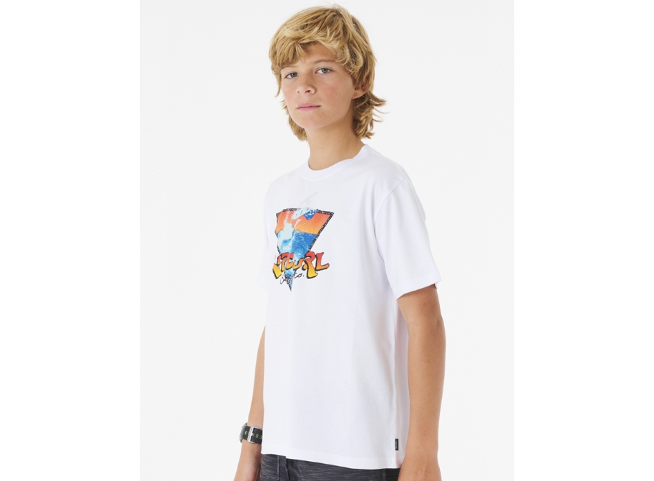 RIP CURL ACTION TEE BOY WHITE