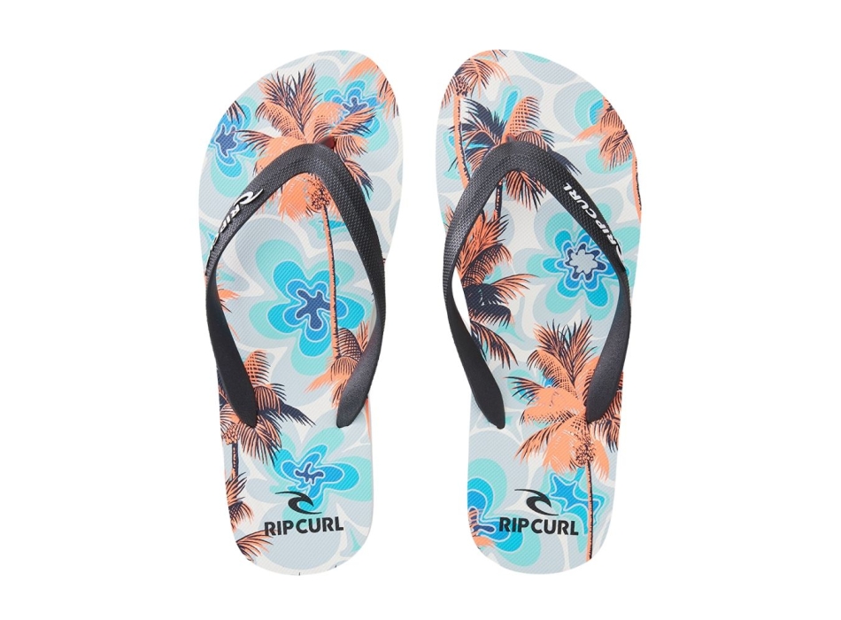 RIP CURL BARREL KILLA BLOOM OPEN TOE WHITE