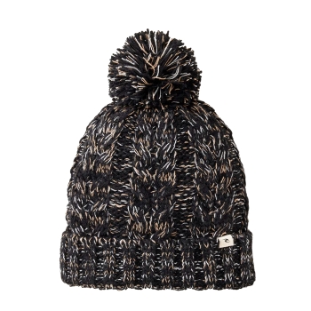 RIP CURL CLASSIC REG POM POM BEANIE BLACK