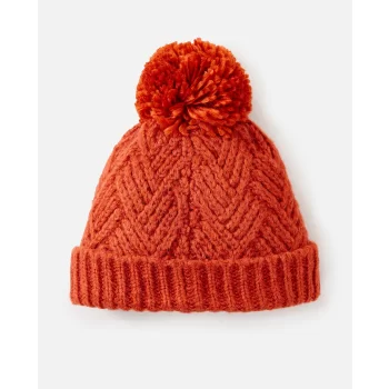 RIP CURL PREIMUM REG POM POM BEANIE RUST