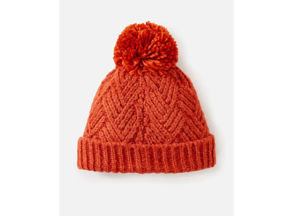 RIP CURL PREIMUM REG POM POM BEANIE RUST