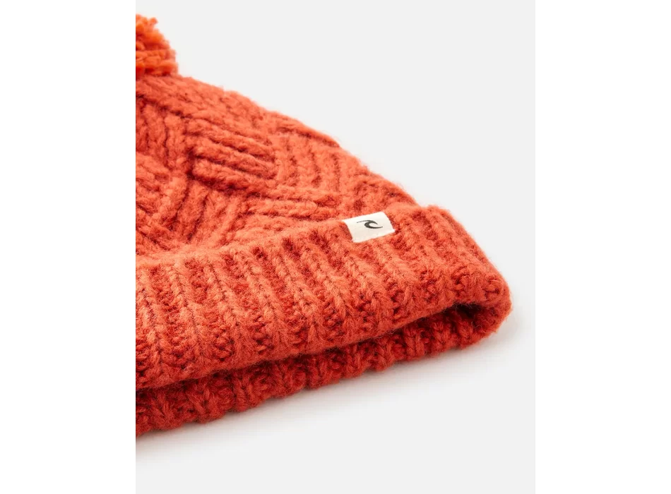 RIP CURL PREIMUM REG POM POM BEANIE RUST