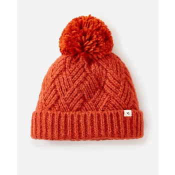 RIP CURL PREIMUM REG POM POM BEANIE RUST