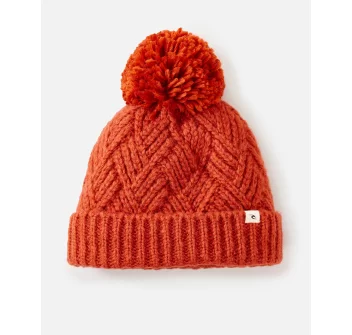 RIP CURL PREIMUM REG POM POM BEANIE RUST