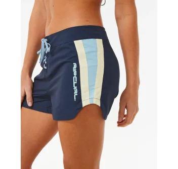 RIP CURL BLOCK PARTY HI WAIST 3" BOARDSHORTS NAVY