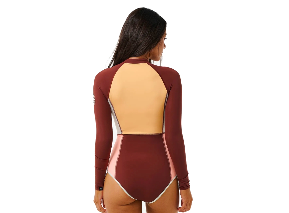 RIP CURL BLOCK PARTY LONGSLEEVE SURFSUIT UPF50+ PLUME
