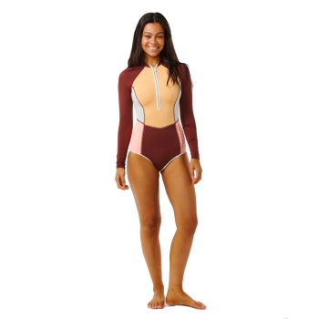 RIP CURL BLOCK PARTY LONGSLEEVE SURFSUIT UPF50+ PLUME