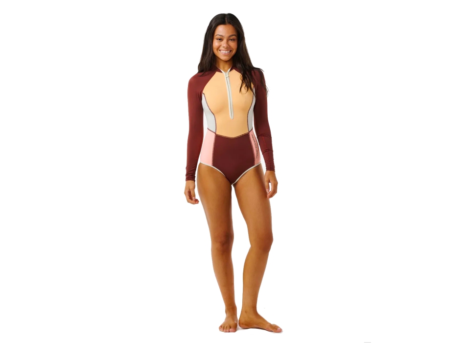 RIP CURL BLOCK PARTY LONGSLEEVE SURFSUIT UPF50+ PLUME