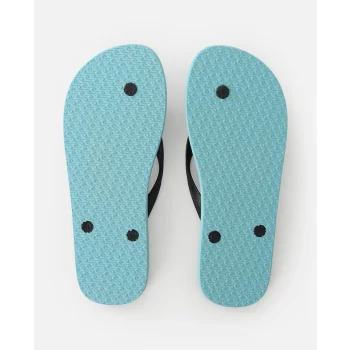 RIP CURL BRAND LOGO BLOOM OPEN TOE SHOES ICE BLUE