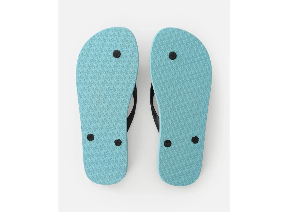 RIP CURL BRAND LOGO BLOOM OPEN TOE SHOES ICE BLUE