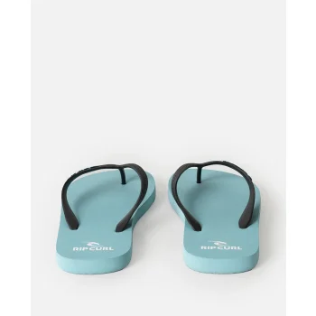 RIP CURL BRAND LOGO BLOOM OPEN TOE SHOES ICE BLUE