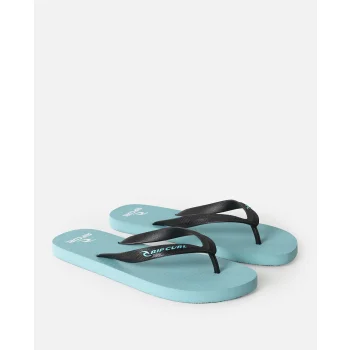 RIP CURL BRAND LOGO BLOOM OPEN TOE SHOES ICE BLUE