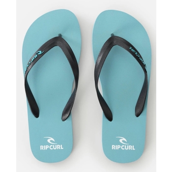 RIP CURL BRAND LOGO BLOOM OPEN TOE SHOES ICE BLUE