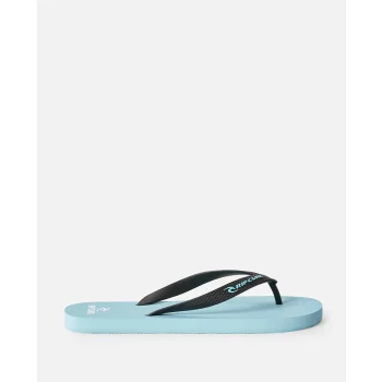 RIP CURL BRAND LOGO BLOOM OPEN TOE SHOES ICE BLUE