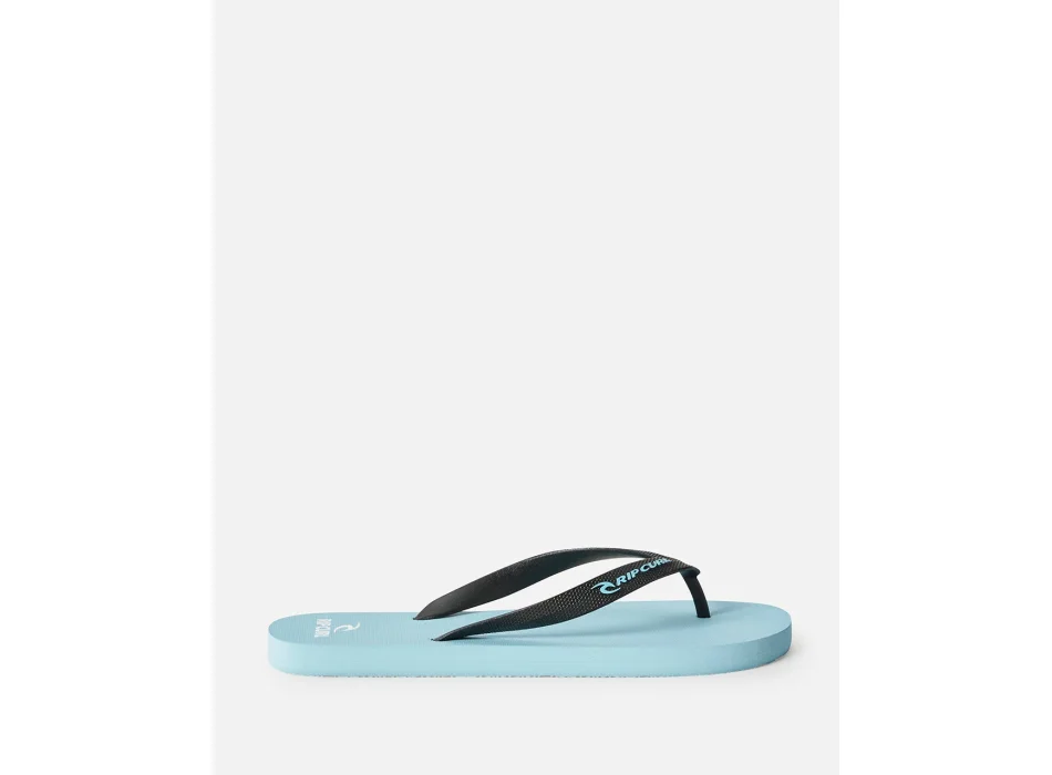 RIP CURL BRAND LOGO BLOOM OPEN TOE SHOES ICE BLUE