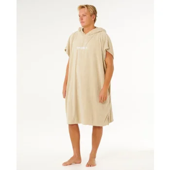 RIP CURL BRAND HOODED PONCHO KHAKI