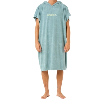 RIP CURL BRAND HOODED PONCHO OLIVE