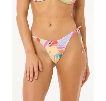 RIP CURL CALA VALDELLA HIGH LEG SKIMPY BIKINI BOTTOM