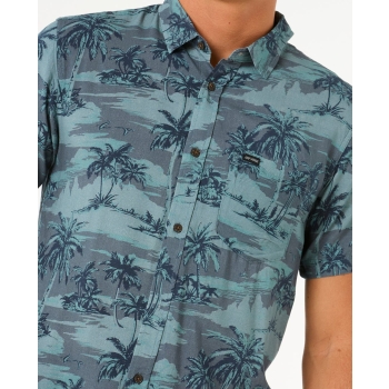 RIP CURL SHIRT DREAMER BARREL KILLA SHORT SLEEVE PINE NIGHT