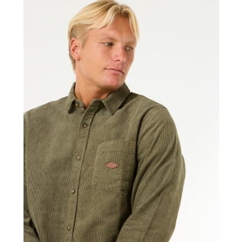 RIP CURL CLASSIC SURF CORD SHIRT DUSTY OLIVE