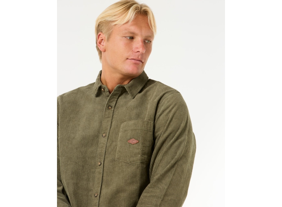 RIP CURL CLASSIC SURF CORD SHIRT DUSTY OLIVE