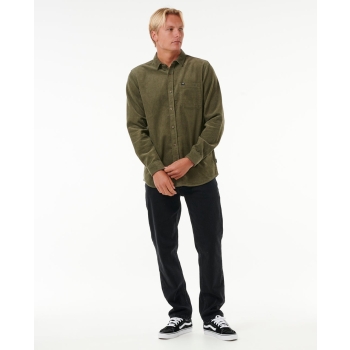 RIP CURL CLASSIC SURF CORD SHIRT DUSTY OLIVE
