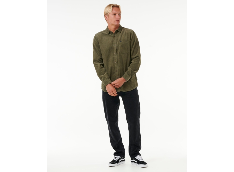 RIP CURL CLASSIC SURF CORD SHIRT DUSTY OLIVE