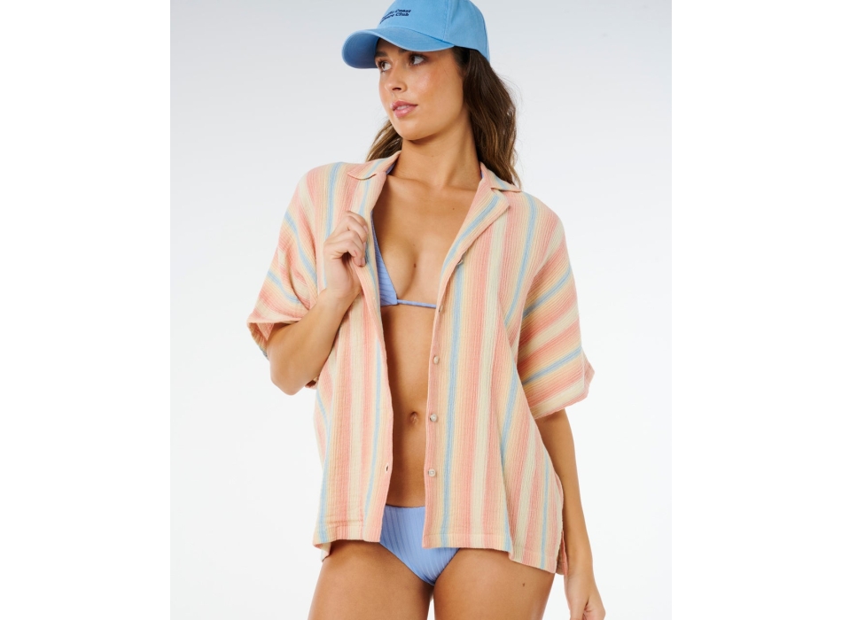 RIP CURL SHIRT PREMIUM SURF STRIPE SHORT SLEEVE MULTICO 