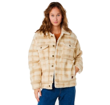 RIP CURL SUNRISE SESSION SHERPA JACKET BEIGE