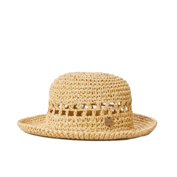 RIP CURL ESSENTIALS CROCHET BUCKET NATURAL