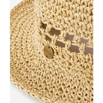 RIP CURL ESSENTIALS CROCHET BUCKET NATURAL