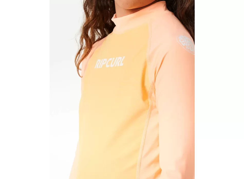 RIP CURL CLASIC SURF LONG SLEEVE RASH VEST GIRL 8-16